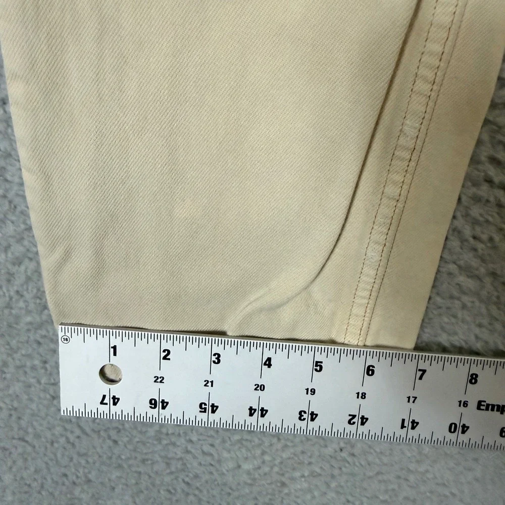 80's Levis 501 Vintage Mens Distressed Straight Leg Button Fly Tan Jeans 27x30